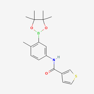 N-[4-methyl-3-(4,4,5,5-tetramethyl-1,3,2-dioxaborolan-2-yl)phenyl]-3-thiophenecarboxamide