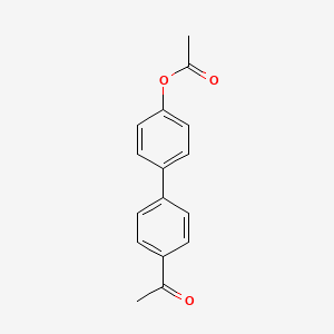 molecular formula C16H14O3 B8548780 4-Acetoxy-4'-acetylbiphenyl CAS No. 61538-75-8