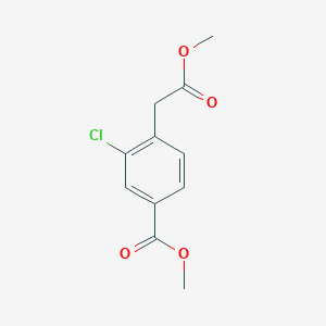 Methyl 3-chloro-4-(2-methoxy-2-oxoethyl)benzoate