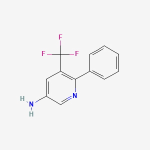 6-Phenyl-5-(trifluoromethyl)pyridin-3-amine