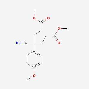 Dimethyl-4-cyano-4-(4-methoxyphenyl)pimelate