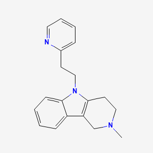 2-methyl-5-(2-(pyridin-2-yl)ethyl)-2,3,4,5-tetrahydro-1H-pyrido[4,3-b]indole