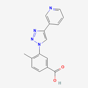 4-Methyl-3-(4-pyridin-3-yl-1,2,3-triazol-1-yl)-benzoic acid