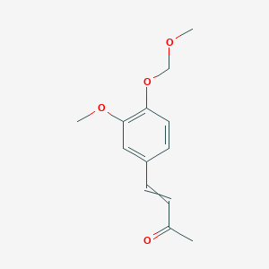 molecular formula C13H16O4 B8548982 4-[3-Methoxy-4-(methoxymethoxy)phenyl]but-3-en-2-one CAS No. 52328-99-1