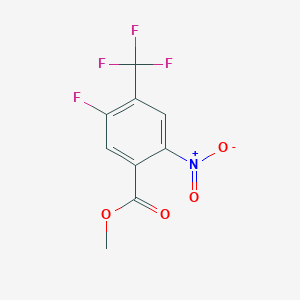 5-Fluoro-2-nitro-4-trifluoromethyl-benzoic acid methyl ester