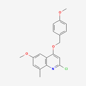 2-Chloro-6-methoxy-4-(4-methoxybenzyloxy)-8-methyl-quinoline