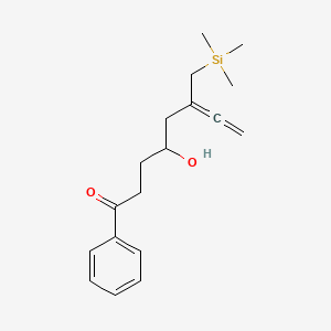 4-Hydroxy-1-phenyl-6-trimethylsilanylmethyl-octa-6.7-diene-1-one