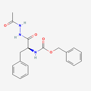molecular formula C19H21N3O4 B8549228 Z-Phe-NHNH-CO-CH3 