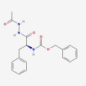 benzyl N-[(1S)-1-(N'-acetylhydrazinecarbonyl)-2-phenylethyl]carbamate