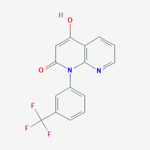 4-Hydroxy-1-[3-(trifluoromethyl)phenyl]-1,8-naphthyridin-2(1h)-one