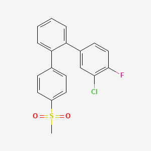 2-Chloro-1-fluoro-4-[2-(4-methylsulfonylphenyl)phenyl]benzene