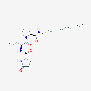 molecular formula C26H46N4O4 B8549449 5-Oxo-L-prolyl-L-leucyl-N-decyl-L-prolinamide CAS No. 78058-37-4
