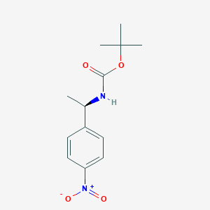molecular formula C13H18N2O4 B8549527 (R)-tert-butyl 1-(4-nitrophenyl)ethylcarbamate 