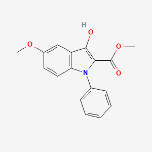 Methyl 3-hydroxy-5-methoxy-1-phenyl-1H-indole-2-carboxylate