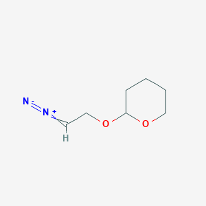molecular formula C7H12N2O2 B8549684 2-(2-Diazoethoxy)oxane CAS No. 57331-64-3
