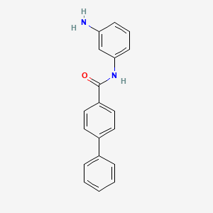 molecular formula C19H16N2O B8549693 n-(3-Aminophenyl)biphenyl-4-carboxamide 