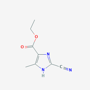 2-Cyano-5-methyl-3H-imidazole-4-carboxylic acid ethyl ester