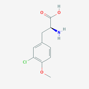 molecular formula C10H12ClNO3 B8549707 3-Chloro-4-methoxyphenylalanine 