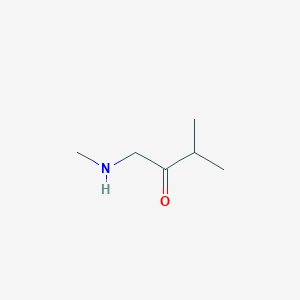 molecular formula C6H13NO B8549712 3-Methyl-1-methylamino-2-butanone 
