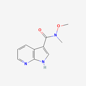 N-Methoxy-N-methyl-1H-pyrrolo[2,3-b]pyridine-3-carboxamide