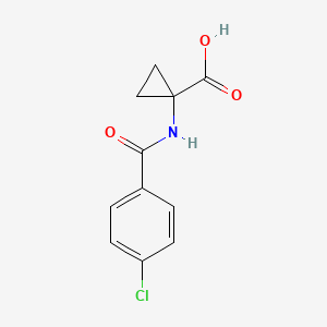 1-[(4-Chlorobenzoyl)amino]cyclopropanecarboxylic acid