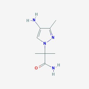 2-(4-amino-3-methyl-1H-pyrazol-1-yl)-2-methylpropanamide
