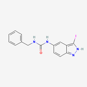 1-benzyl-3-(3-iodo-1H-indazol-5-yl)-urea