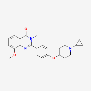 4(3h)-Quinazolinone,2-[4-[(1-cyclopropyl-4-piperidinyl)oxy]phenyl]-8-methoxy-3-methyl-