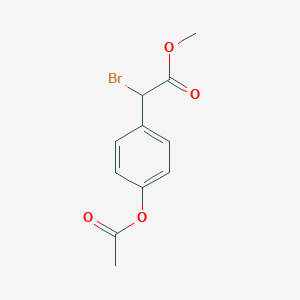 Methyl 2-(4-acetoxyphenyl)-2-bromoacetate