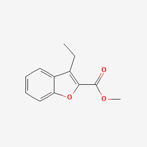 molecular formula C12H12O3 B8550423 Methyl 3-ethyl-1-benzofuran-2-carboxylate 