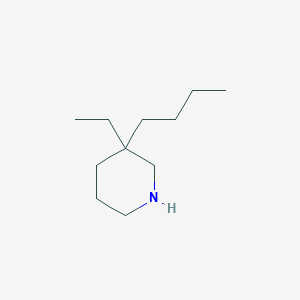 molecular formula C11H23N B8550480 3-Butyl-3-ethylpiperidine 