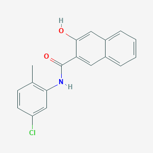 molecular formula C18H14ClNO2 B085507 5'-Chloro-3-hydroxy-2'-methyl-2-naphthanilide CAS No. 135-63-7