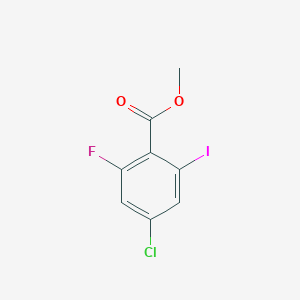 molecular formula C8H5ClFIO2 B8550894 Methyl 4-chloro-2-fluoro-6-iodobenzoate 