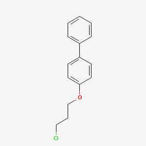 molecular formula C15H15ClO B8550937 4-(3-Chloropropoxy)-1,1'-biphenyl 