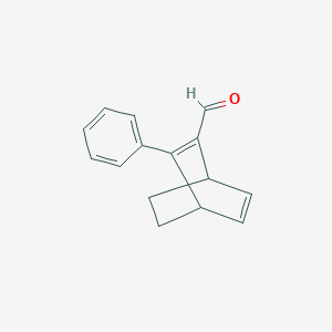 molecular formula C15H14O B8550967 3-Phenylbicyclo[2.2.2]octa-2,5-diene-2-carbaldehyde CAS No. 62373-92-6