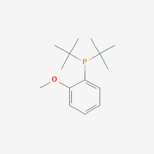 molecular formula C15H25OP B8550968 Di-tert-butyl(2-methoxyphenyl)phosphane CAS No. 53098-11-6