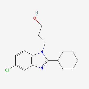 5-chloro-2-cyclohexyl-1H-benzimidazole-1-propanol
