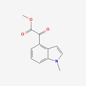 molecular formula C12H11NO3 B8551038 methyl 2-(1-methyl-1H-indol-4-yl)-2-oxoacetate 