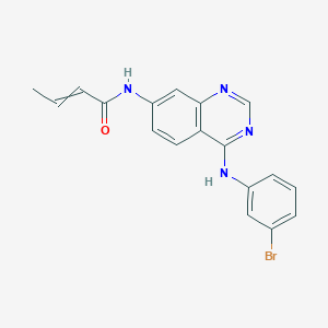 N-[4-(3-Bromoanilino)quinazolin-7-yl]but-2-enamide