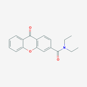 9H-Xanthene-3-carboxamide, N,N-diethyl-9-oxo-