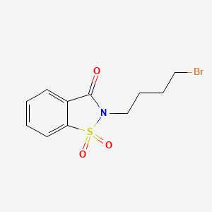molecular formula C11H12BrNO3S B8551111 4-bromobutyl-1,2-benzisothiazol-3(2H)-one 1,1-dioxide 