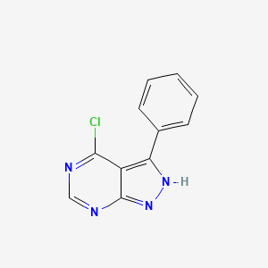 1h-Pyrazolo[3,4-d]pyrimidine,4-chloro-3-phenyl-