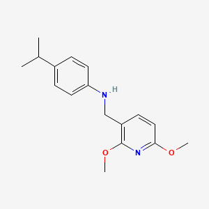[(2,6-Dimethoxypyridin-3-yl)methyl](4-isopropylphenyl)amine