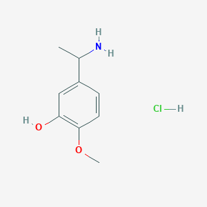 5-(1-Aminoethyl)-2-methoxyphenol hydrochloride