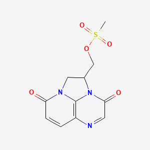 (3,8-dioxo-1,2-dihydro-3H,8H-2a,5,8a-triazaacenaphthylen-2-yl)methyl methanesulfonate
