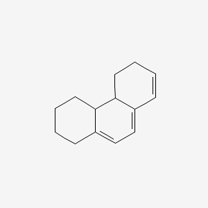 molecular formula C14H18 B8551278 Phenanthrene, 1,2,3,4,4a,4b,5,6,7,8,8a,9,10,10a-tetradecahydro- 