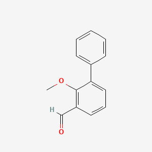 molecular formula C14H12O2 B8551298 2-Methoxy-[1,1'-biphenyl]-3-carbaldehyde 