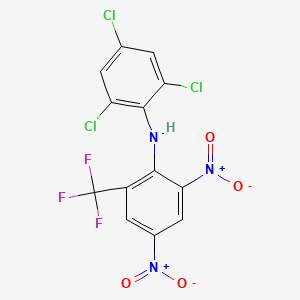 2,4-Dinitro-N-(2,4,6-trichlorophenyl)-6-(trifluoromethyl)aniline