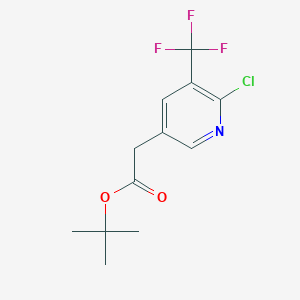 Tert-butyl 2-(6-chloro-5-(trifluoromethyl)pyridin-3-yl)acetate