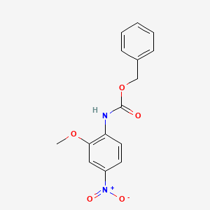 molecular formula C15H14N2O5 B8551562 benzyl N-(2-methoxy-4-nitrophenyl)carbamate 